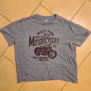 Vintage Izod Mens motorcycle graphic tshirt